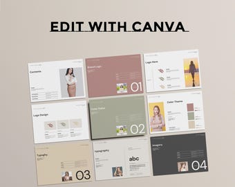 Canva Brand Guidelines Template: Editable Brand Manual (Instant Download)