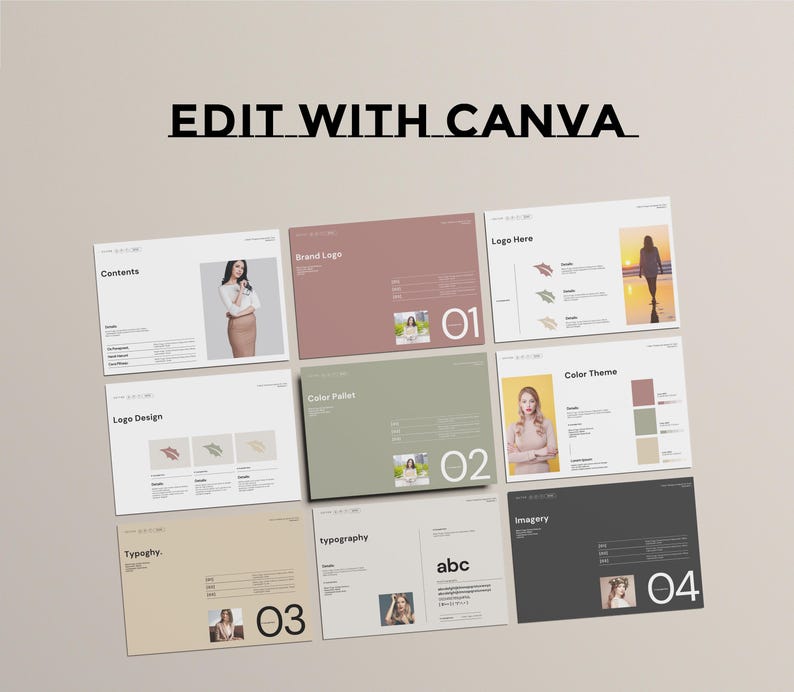 Canva Brand Guidelines Template: Editable Brand Manual (instant ...