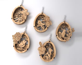 Easter Keychain lasercut SVG. Easter keychain bundle , Easter Tags Bundle