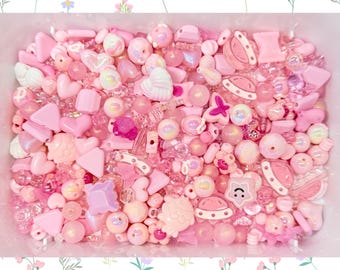 Pink Bead Soup Mix – DIY for Bracelets, Charms, Crafts