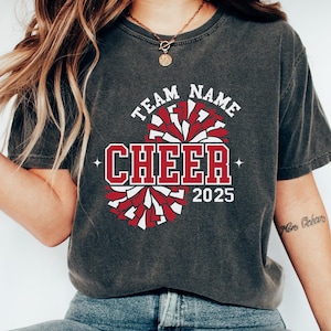 Custom Cheer Shirt, Personalized Cheer, Cheer Team Name Shirt, Cheer Shirt, Game Day Shirt, Cheer Mom Shirt, Cheer Player Shirt, Mother days