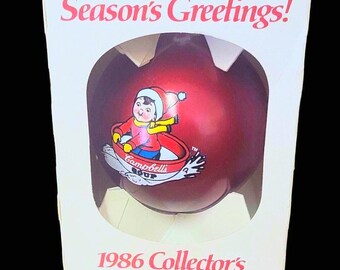 Lot Vintsge Campbell's Christmas Ornaments
