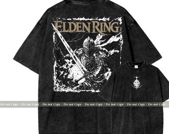 Vintage Wash Soulsborne Inspired, Video Game Aesthetic, Metal Style