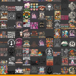 Spicy Book PNG, Thick and Spicy, PNG, Reading Sublimation Design, Book Lover png, Smut png, Books png