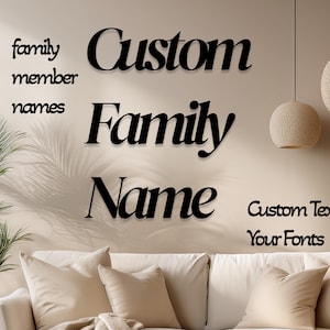 Custom Metal Word, Your Custom Text Custom Name Script Metal Sign, Personalized Wall Decor, Housewarming Gift, Personalized Metal Wall Decor