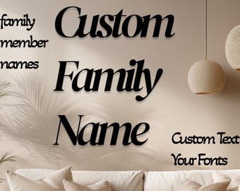 Custom Metal Word, Your Custom Text Custom Name Script Metal Sign, Personalized Wall Decor, Housewarming Gift, Personalized Metal Wall Decor