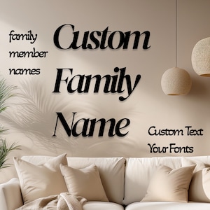 Custom Metal Word, Your Custom Text Custom Name Script Metal Sign, Personalized Wall Decor, Housewarming Gift, Personalized Metal Wall Decor