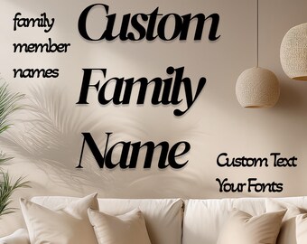 Custom Metal Word, Your Custom Text Custom Name Script Metal Sign, Personalized Wall Decor, Housewarming Gift, Personalized Metal Wall Decor