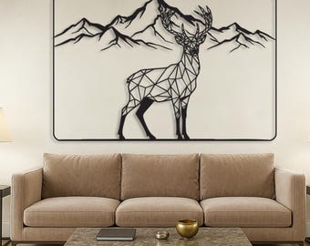 Mountains Wall Decor, Handmade Mountain Silhouette, Nature Wall Decor, Rustic Mountain Art, Adventure Lover Gift, Cabin Decor, Mountains