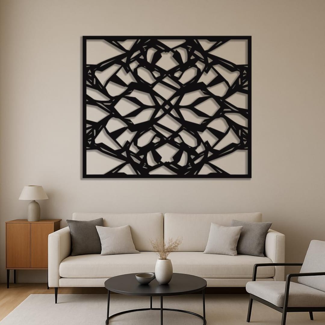 Abstract Metal Wall Art, Modern Entryway Decor, Contemporary Metal ...