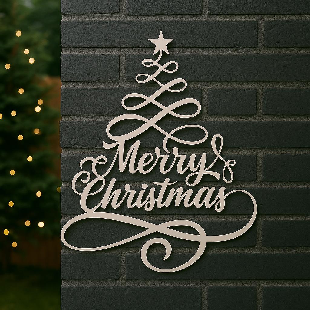 39 Christmas Room Ideas for Every Space in Your Home: Transform Your House into a Winter Wonderland 4 Merry Christmas Metal Tree Wall Decor Festive Holiday Home Accent…