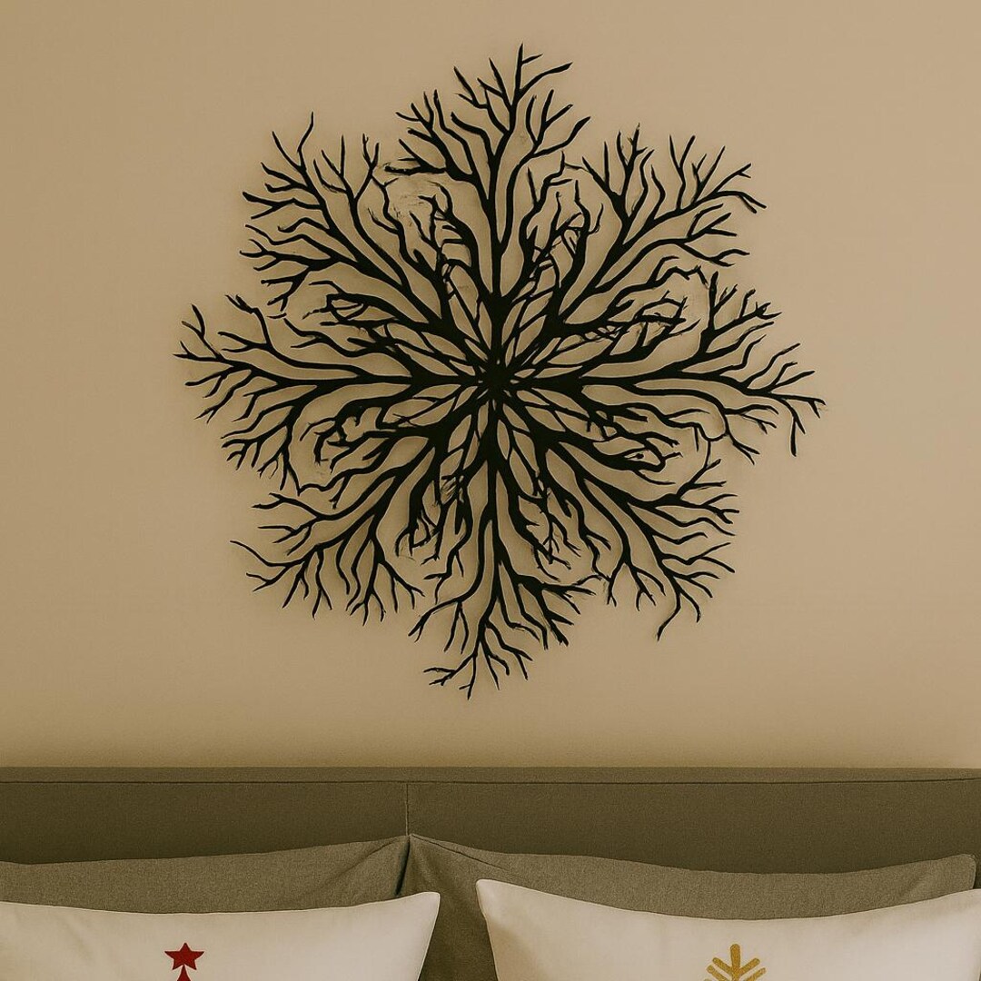 Tree of Life Metal Wall Art | Large Round Family Tree Decor | Nature ...