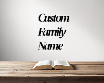Custom Metal Word, Your Custom Text Custom Name Script Metal Sign, Personalized Wall Decor, Housewarming Gift, Personalized Metal Wall Decor