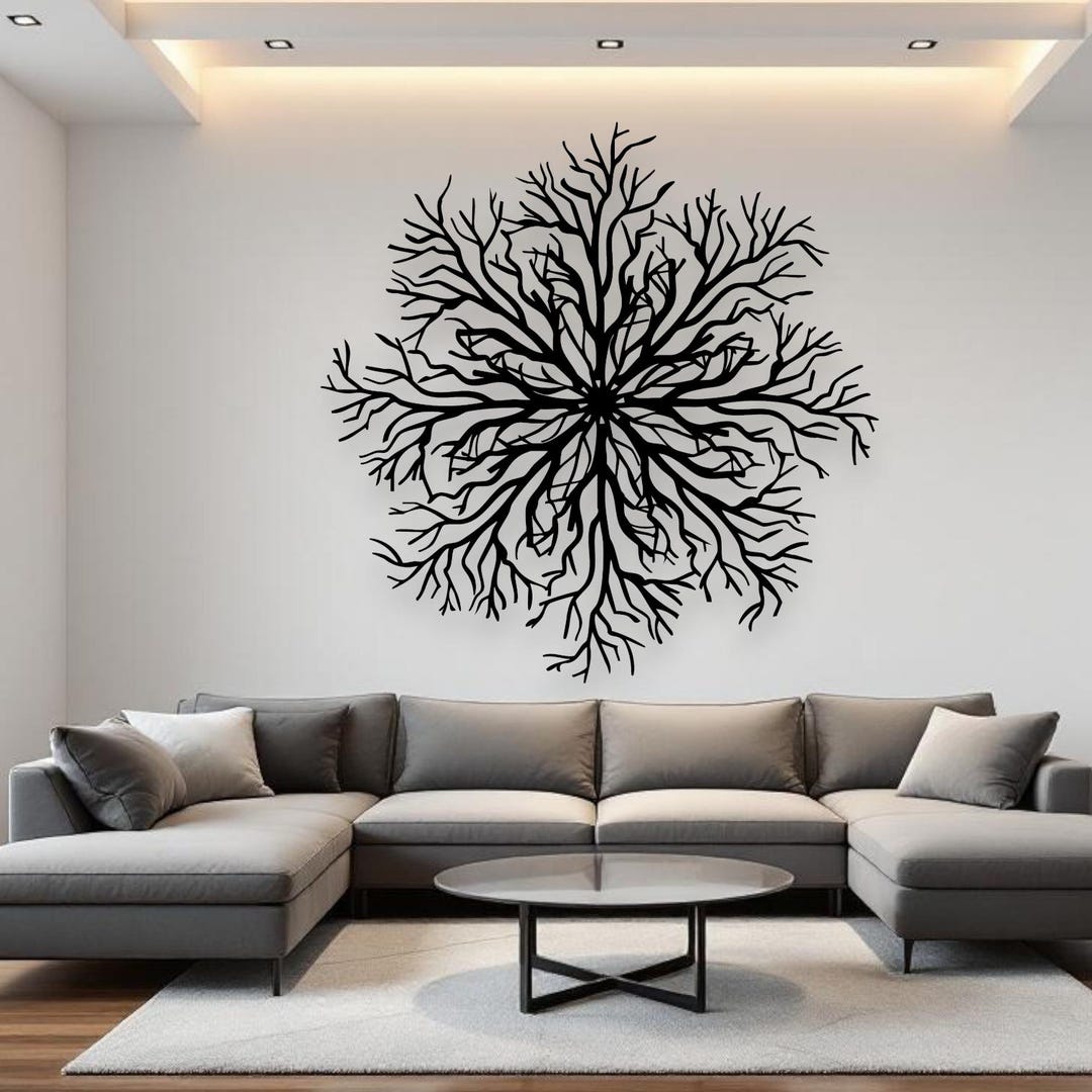 Tree of Life Metal Wall Art | Round Family Tree Wall Decor | Nature ...