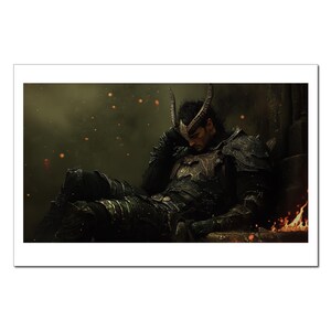 Black Warrior Print