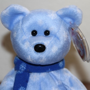 Original Beanie Babies 1999 HOLIDAY TEDDY , 1st edition , W/ Tag errors , Rare , * Mint Condition * , Never Played with! Stored in Case!