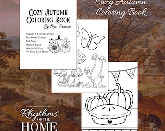 Gemütliches Herbst-Malbuch
