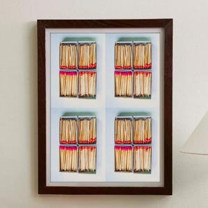 Matchbook print | Vintage poster | Match box poster | Western print | Bar cart decor | Kitchen poster print | Matches photo print