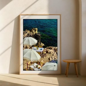Impresión de Amalfi / Póster de Italia / Sur de Francia / Impresión de Positano / Impresión de la Costa de Amalfi / Póster de Florencia / Impresión de sombrilla de playa / Impresión de Italia