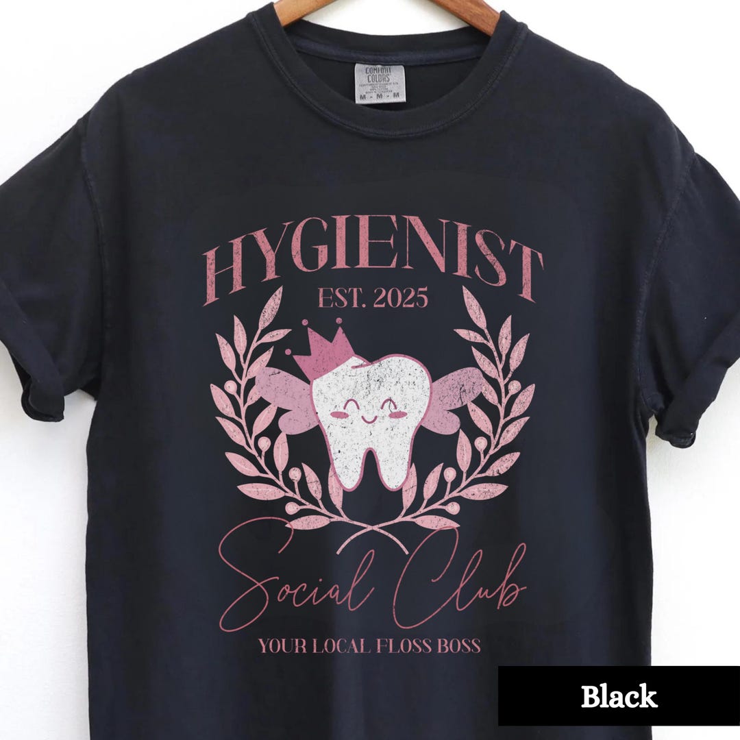 Dental Hygienist Social Club Comfort Colors Tshirt, Gift for Dental ...