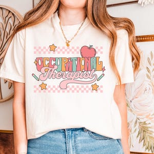 Retro Occupational Therapist Comfort Colors Shirt: Vintage OT Gift