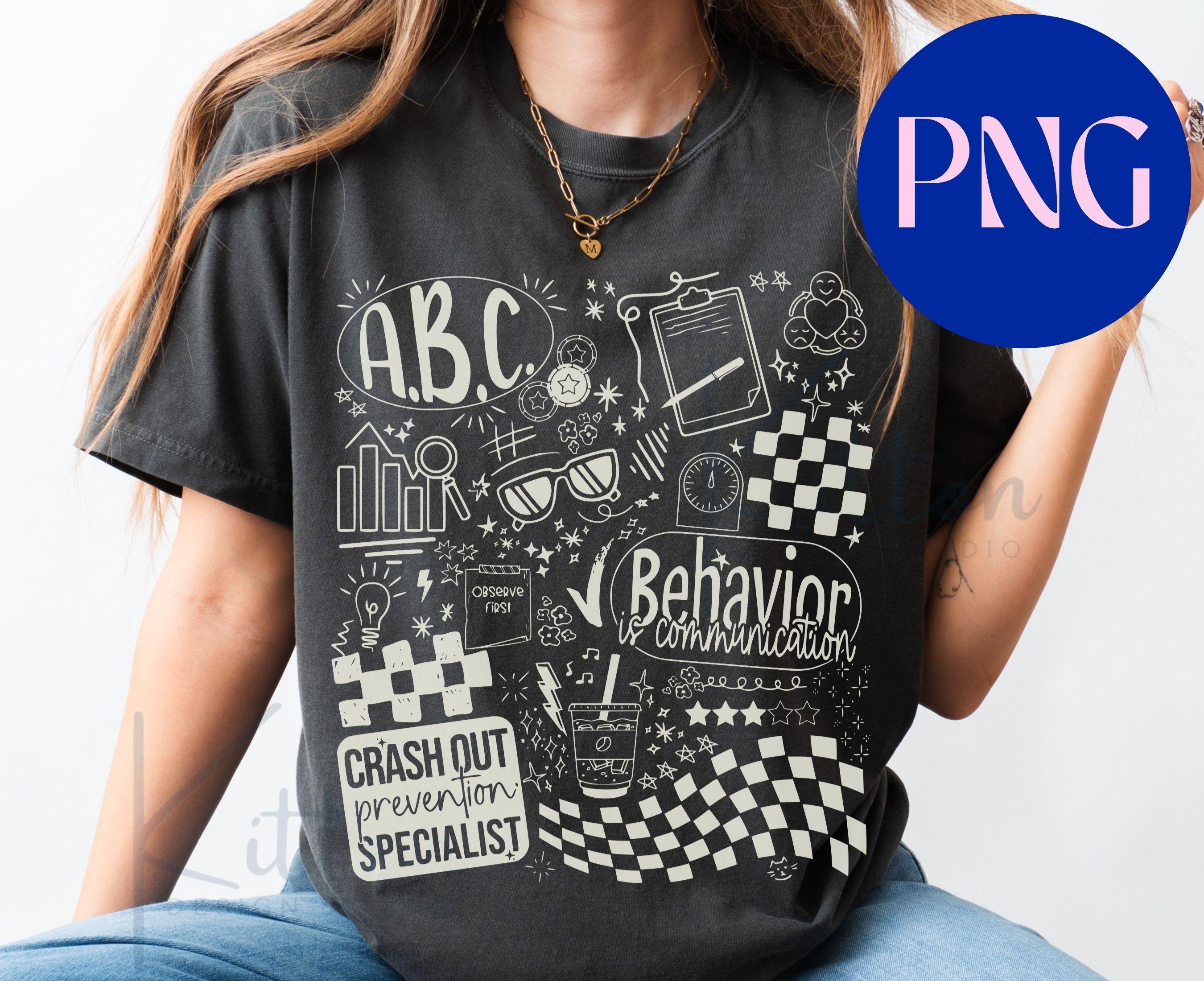 Behavior Analyst PNG Bundle, ABA Therapist Design, BCBA Rbt Shirt ...