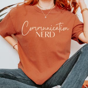 Comfort Colors Speech Language Pathologist Shirt: Communication Nerd Tee