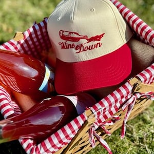 Wine Down embroidered Hat | Trendy Trucker Hat | Wine Trucker Hat | 2025 Fashion | Gifts For Wine Lover | Hat |Wine Accessories | Vino Lover