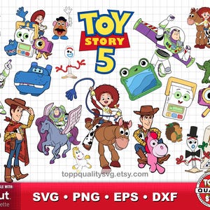 Toy Story 5 clipart bundle: SVG cut files for Cricut / Silhouette (craft supply)
