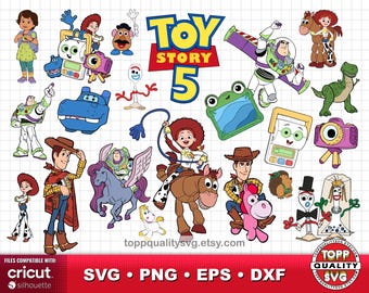 Toy Story 5 clipart bundle: SVG cut files for Cricut / Silhouette (craft supply)
