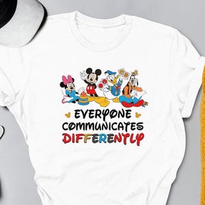 Mickey And Friends Autism Awareness Shirt, Funny Autism T shirt, Cute Autism Month Tee Gift for Kids, Disney Characters Autism Support Shirt