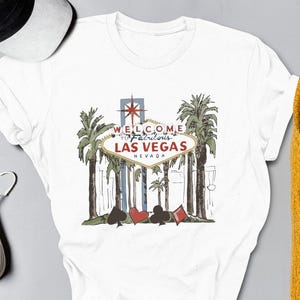 Vintage Las Vegas Shirt, Nevada T-shirt, Las Vegas Summer Vacation Tee, Bachelorette Party Shirt, Gift for her, Girls Vegas Vacation Gift