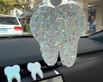 Tooth Car Freshie, Dental Hygienist Gift, Car Charm