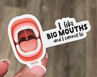 Dental Stickers, Dental Hygiene Sticker, Dental Gift,  Tooth Sticker, Dentist Stickers, Teeth Sticker, Dental Laptop