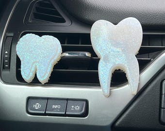 Tooth Car Air Freshener: Dental Gift, Dentist Vent Clip