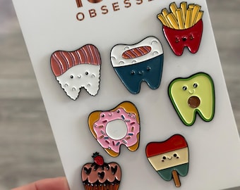 Dental Pins | Tooth Enamel Pins for Dentists, Hygienists, Assistants