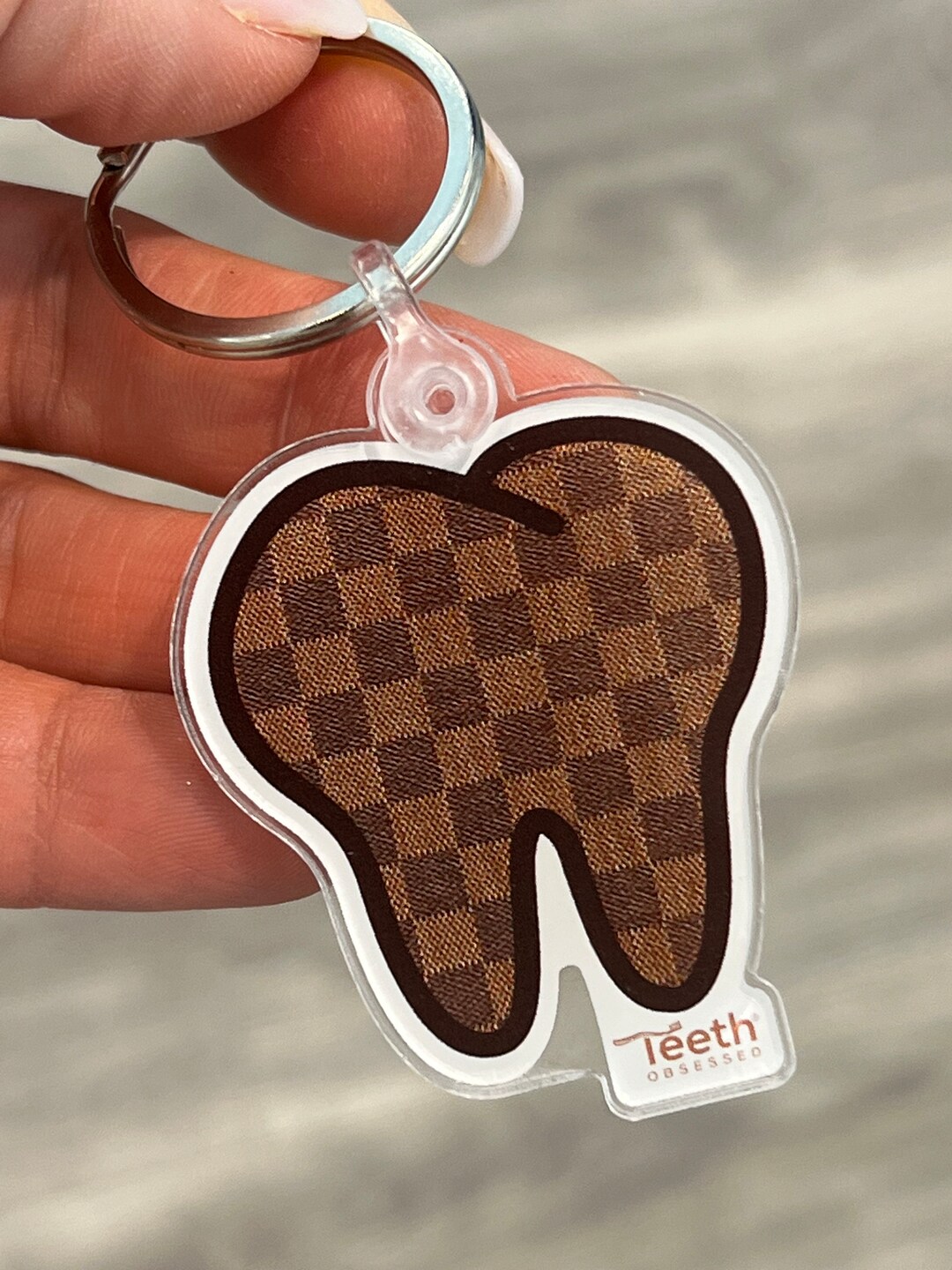 Dental Keychain Tooth Keychain Dental Thank You Dental Etsy