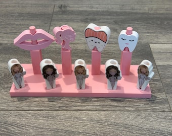 Dental Hygiene Straw Toppers | Toothbrush Floss Charm, Hygienist Gift