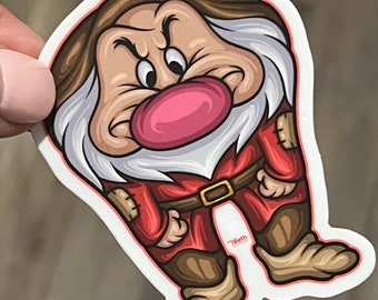 Dopey Dental Vinyl Sticker | Dentist Gift