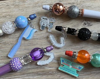 Dental Tooth Pens |  Bubble Pen| Dental Assistant Gift | Hygienist Pens | Dentist Office Supplies | Tooth Topper Pen | Dental Team Gifts
