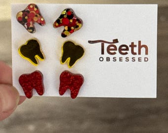 Dental Earrings, Teeth Earrings, Tooth Earrings, Tooth Earrings, Dental Hygiene Gift Dental Assistant, Dental Graduation