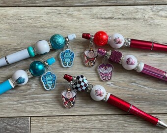 Dental Tooth Pens |  Bubble Pen| Dental Assistant Gift | Hygienist Pens | Dentist Office Supplies | Tooth Topper Pen | Dental Team Gifts