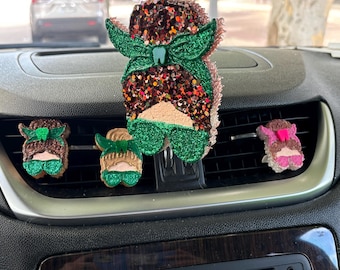 Dental Messy Bun Car Freshener | Dental Assistant Car Accessory | Tooth Vent Clip | Dental Girl Gift | Dental Team Gift | Dentist Office