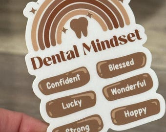 Motivation Dental Stickers | Dentist Office Decor | Dental Assistant Gift | Hygienist Sticker | Tooth Stickers | Dental Team Swag