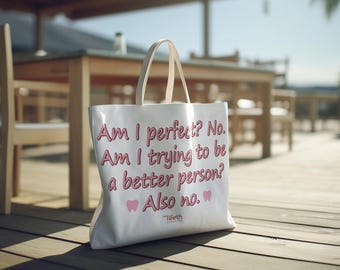 Canvas Tote Bag, Dental Humor, Tooth Anatomy Design, Dentist Hygienist Gift