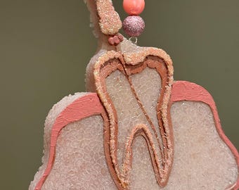 Sparkly Tooth Car Freshener, Dental Air Freshener, Glitter Scented Oral Hygiene Gift