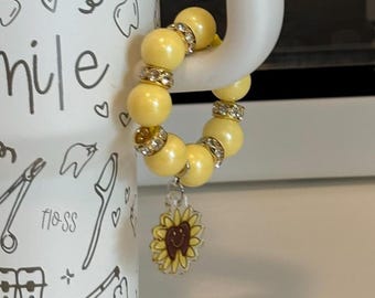 Sunflower Dental Cup | Tooth Assistant Hygienist Tumbler Mug Glass Can