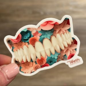 Denture Sticker, Denture, Dental Technician, Oral Surgeon Sticker, Digital Dentures, Dentist Stickers, Tooth Sticker, Dental Laptop Sticker