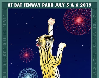 Ocelot! Ocelot! Phish at Fenway 11 x 17 Inch Phan Art Print by SBMathieu