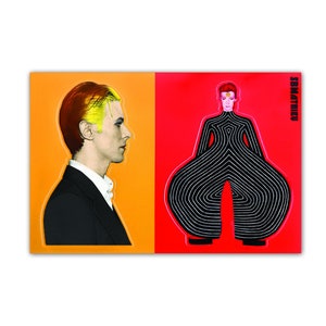 David Bowie Tribute 4 x 6 inch Sticker Sheet by SBMathieu